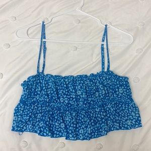 Skylar + Madison blue crop top